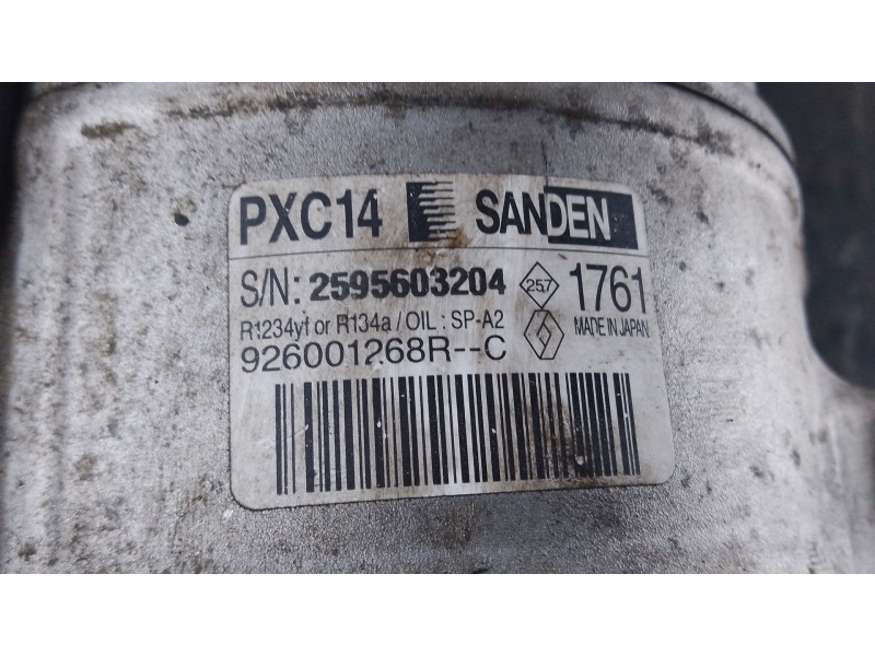 Recambio de compresor aire acondicionado para renault megane iv sedán 1.3 tce 140 (lvnb) referencia OEM IAM   
