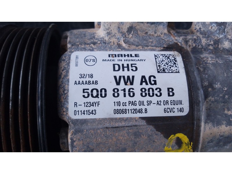 Recambio de compresor aire acondicionado para volkswagen tiguan (ad1, ax1) 2.0 tdi referencia OEM IAM 5Q0816803B  