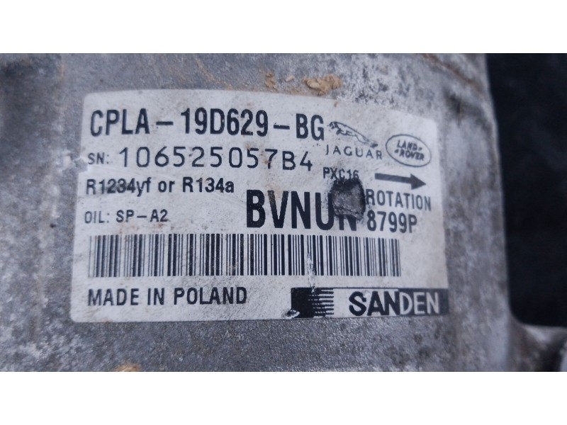 Recambio de compresor aire acondicionado para jaguar xe (x760) 2.0 d referencia OEM IAM   