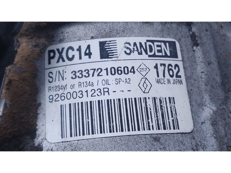 Recambio de compresor aire acondicionado para renault megane iv hatchback (b9a/m/n_) 1.5 dci 110 (b9a3) referencia OEM IAM   