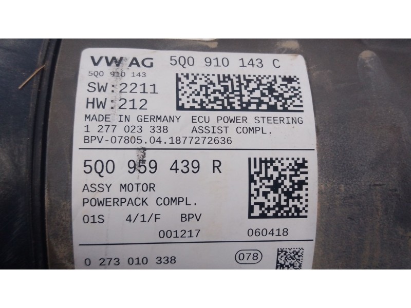 Recambio de cremallera direccion para volkswagen tiguan (ad1, ax1) 2.0 tdi referencia OEM IAM   