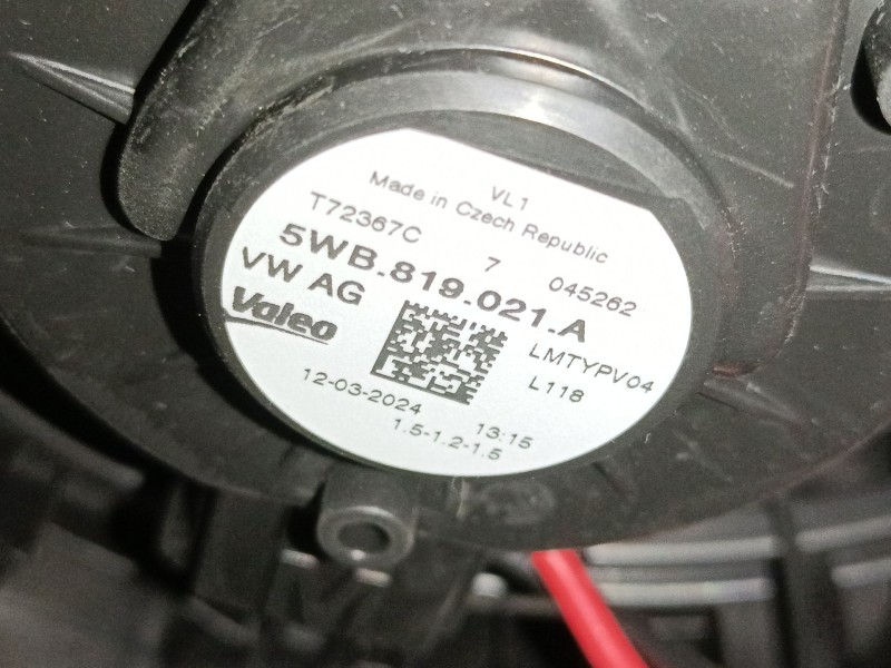 Recambio de ventilador calefaccion para audi q3 sportback (f3n) 35 tdi referencia OEM IAM   