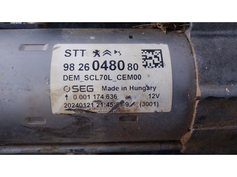 Recambio de motor arranque para opel movano c furgoneta (u9) 2.2 d referencia OEM IAM   