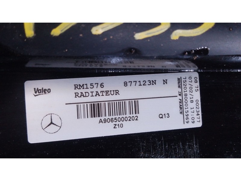 Recambio de radiador agua para mercedes-benz sprinter 3,5-t furgoneta (b906) 314 cdi (906.631, 906.633, 906.635, 906.637) refere
