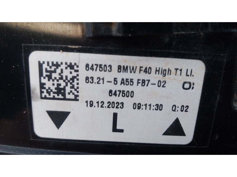 Recambio de piloto trasero izquierdo para bmw 1 (f40) 118 d referencia OEM IAM   
