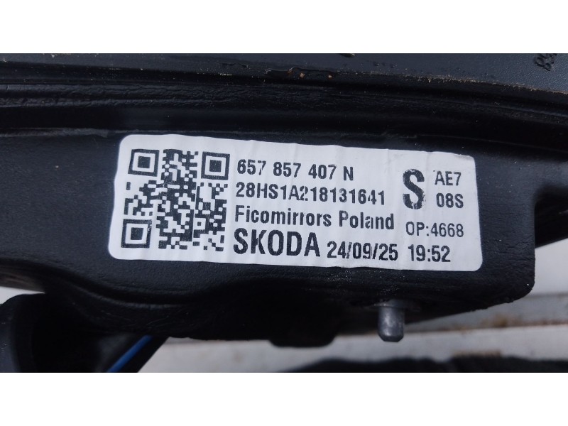 Recambio de retrovisor izquierdo electrico para skoda scala (nw1) 1.5 tsi referencia OEM IAM   
