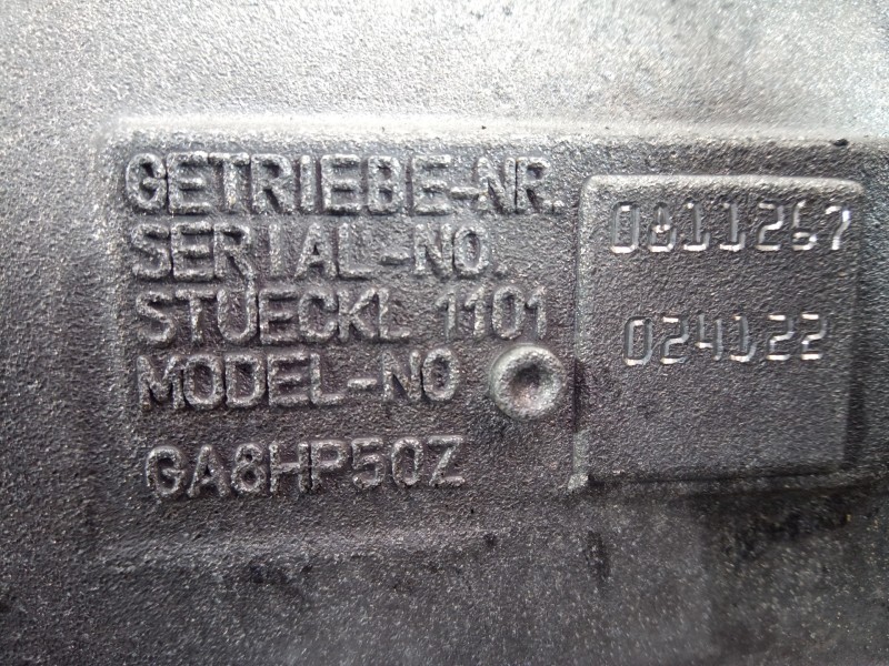 Recambio de caja cambios para bmw serie x3 (g01) xdrive20d referencia OEM IAM GA8HP50Z 024122 M1-A2-170