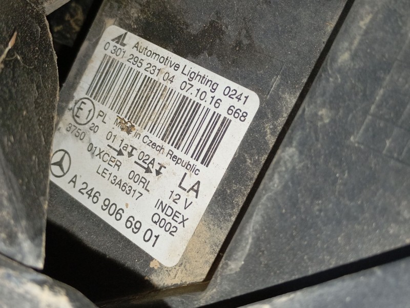 Recambio de faro izquierdo xenon para mercedes-benz clase b sports tourer (w246, w242) b 200 cdi / d (246.208) referencia OEM IA