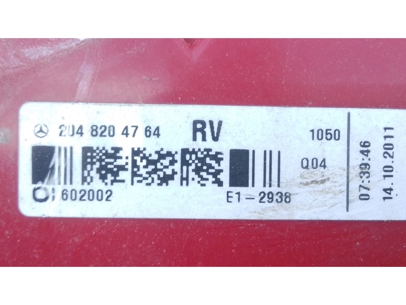 Recambio de piloto trasero derecho para mercedes-benz clase c t-model (s204) c 200 cdi (204.201) referencia OEM IAM   