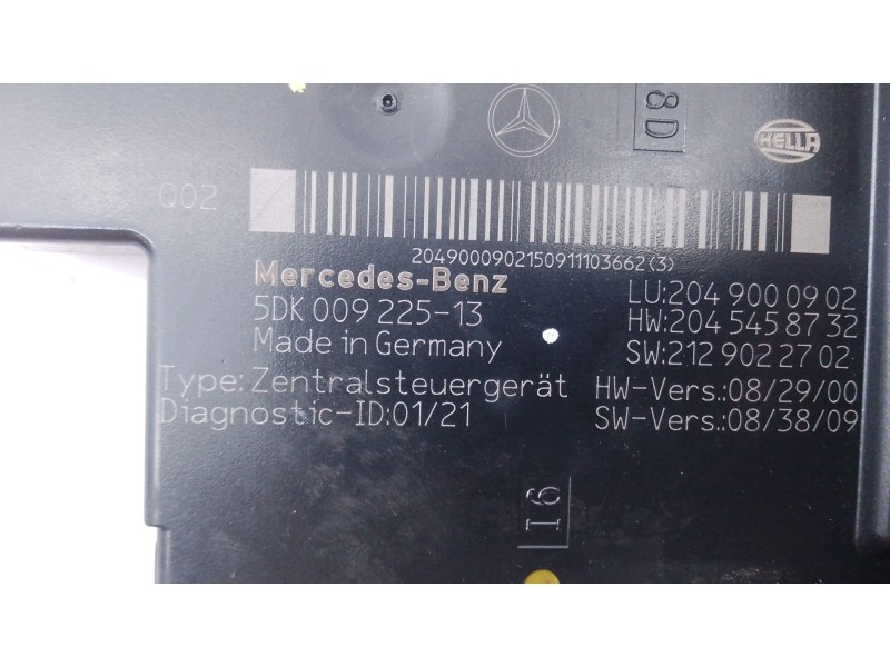 Recambio de caja reles / fusibles para mercedes-benz clase c (w204) berlina c 200 cdi (204.007) referencia OEM IAM   
