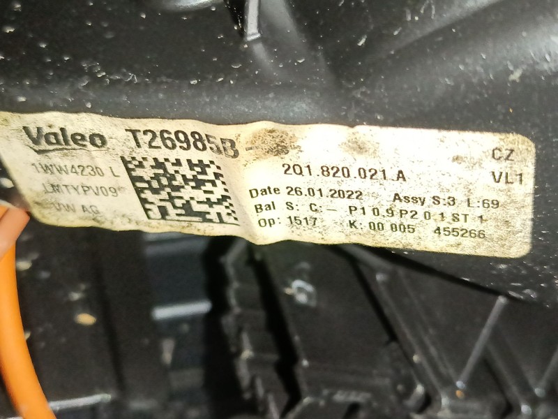 Recambio de ventilador calefaccion para skoda fabia iv (pj3) 1.0 tsi referencia OEM IAM   