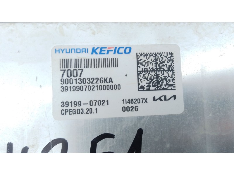 Recambio de centralita motor uce para kia ceed (cd) 1.0 t-gdi referencia OEM IAM 3919907021 3911007155 