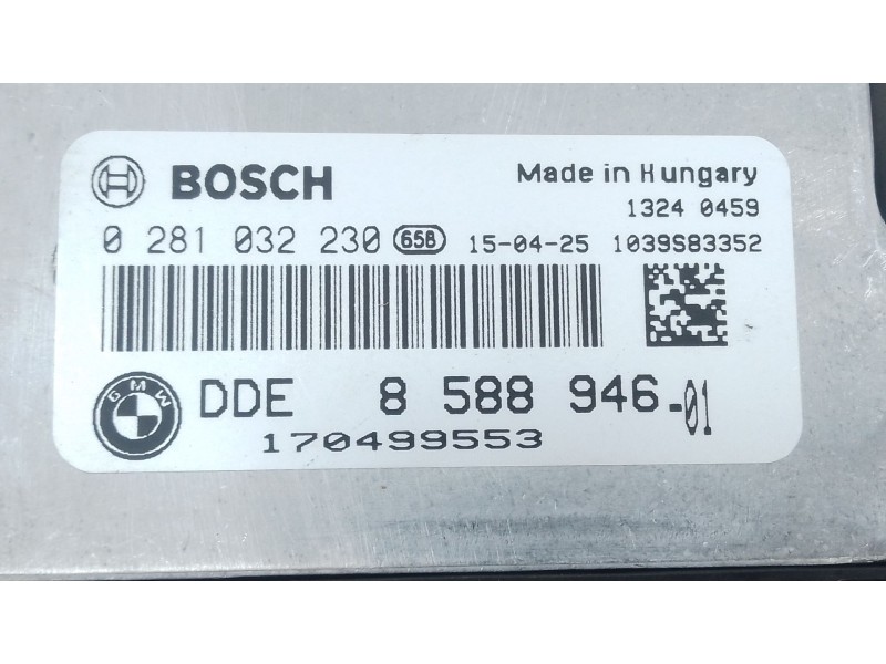 Recambio de centralita motor uce para bmw x3 (f25) xdrive 20 d referencia OEM IAM 8588946 0281032230 
