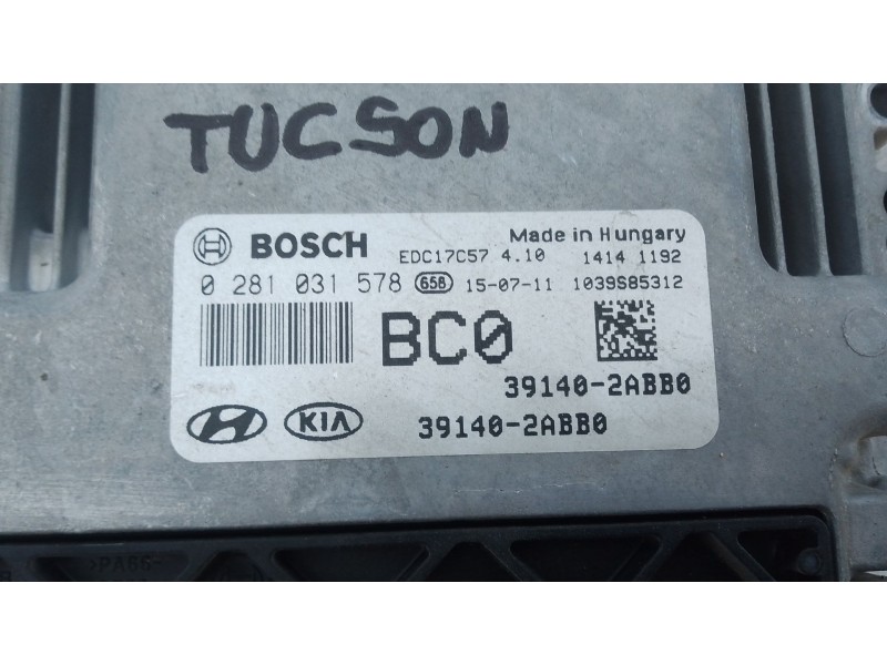 Recambio de centralita motor uce para hyundai tucson (tl, tle) 1.7 crdi referencia OEM IAM 391402ABB0 0281031578 