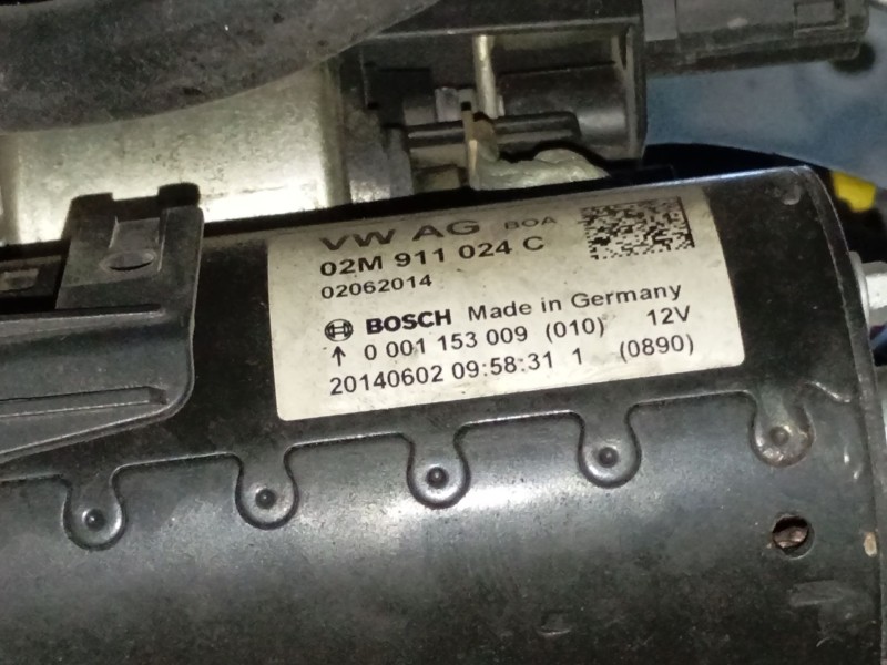 Recambio de motor arranque para audi q3 (8ub, 8ug) 2.0 tdi referencia OEM IAM 02M911024C  