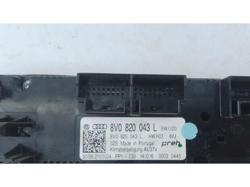 Recambio de mando climatizador para audi q2 (gab) design edition referencia OEM IAM 8V0820043L  