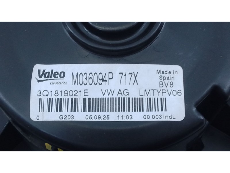Recambio de ventilador calefaccion para cupra formentor (kmp) 2.0 tdi referencia OEM IAM 3Q1819021E  