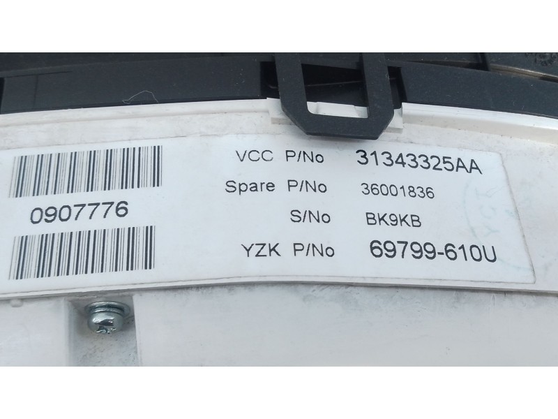 Recambio de cuadro instrumentos para volvo xc60 i suv (156) d5 awd referencia OEM IAM 31343325AA 69799610U 