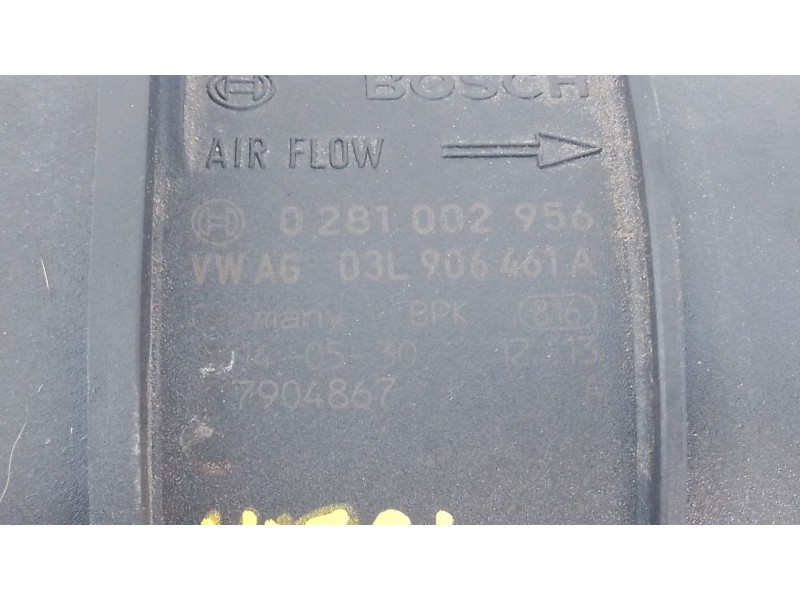 Recambio de caudalimetro para audi q3 (8ub, 8ug) 2.0 tdi referencia OEM IAM 03L906461A 0281002956 