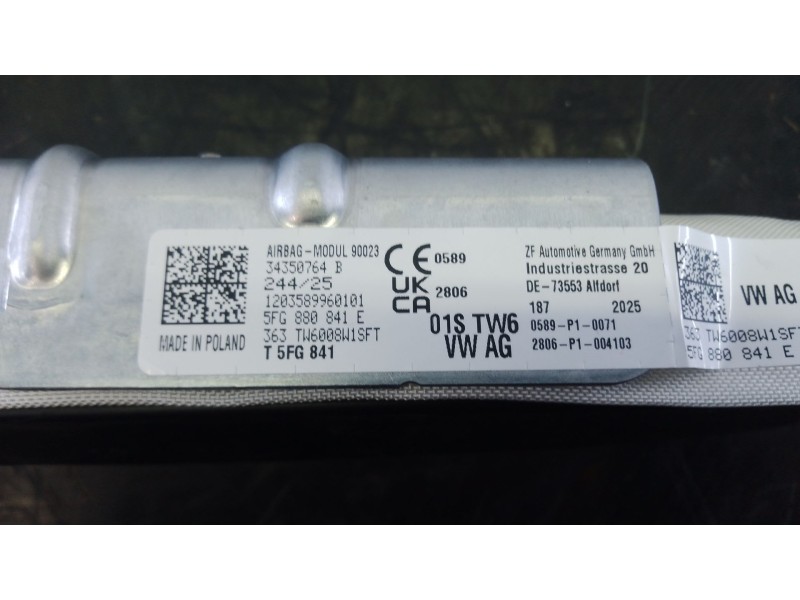 Recambio de kit airbag para cupra formentor (kmp) 2.0 tdi referencia OEM IAM 5QS959655R  