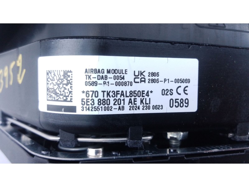 Recambio de kit airbag para skoda octavia iv nx3 vrs 2.0 tsi referencia OEM IAM 5QS959655D  