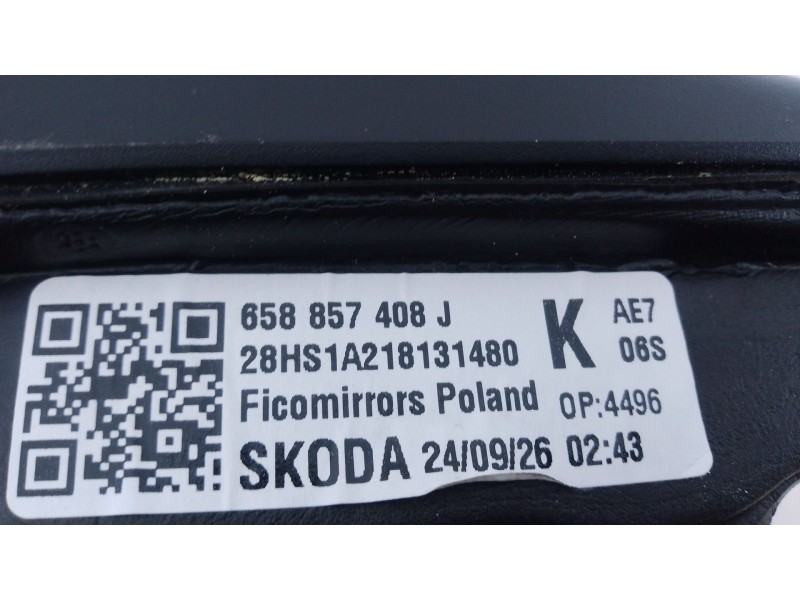 Recambio de retrovisor derecho electrico para skoda kamiq (nw4) 1.0 tsi referencia OEM IAM   