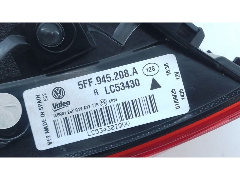 Recambio de piloto trasero derecho para cupra formentor (kmp) 1.5 tsi referencia OEM IAM   