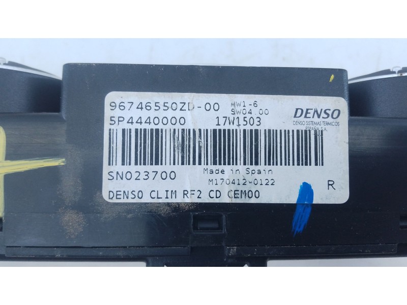 Recambio de mando climatizador para citroën c-elysée shine referencia OEM IAM   