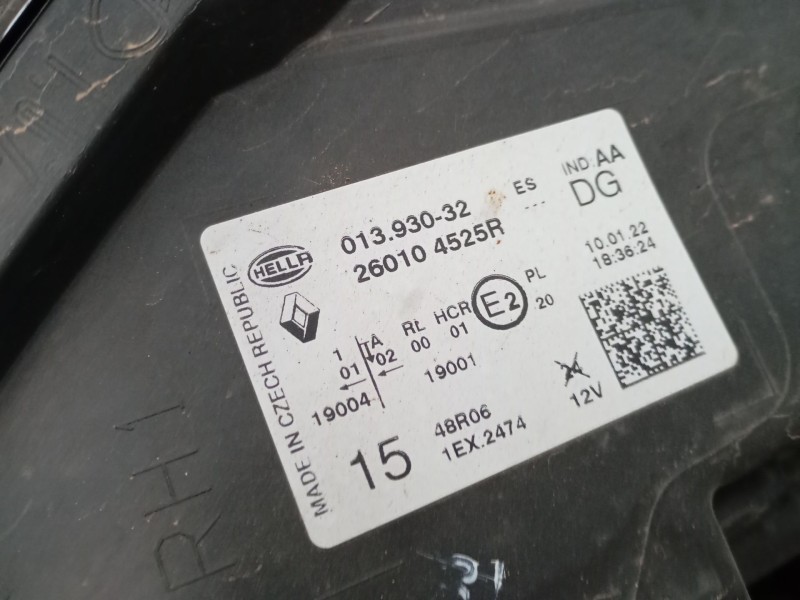 Recambio de faro derecho xenon para renault captur ii (hf_) e-tech 160 referencia OEM IAM   