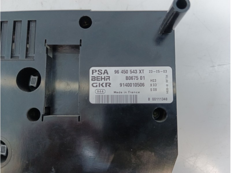Recambio de mando climatizador para citroën xsara picasso (n68) 2.0 hdi referencia OEM IAM 96450543XT  E3-B2-23-2