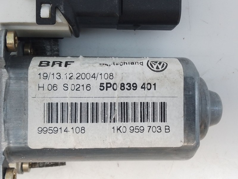 Recambio de motor elevalunas trasero izquierdo para seat altea (5p1) reference referencia OEM IAM 5P0839401  E1-B6-7-1