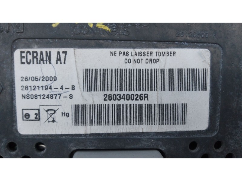 Recambio de sistema navegacion gps para renault laguna iii (bt0/1) 1.5 dci (bt00, bt0a, bt0t, bt1j) referencia OEM IAM 280340026