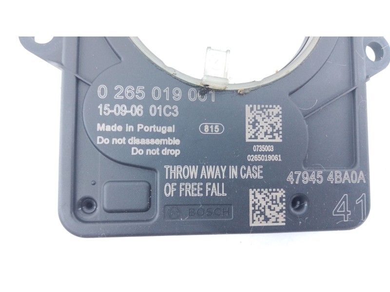 Recambio de modulo de sensor velocidad giro para nissan pulsar hatchback (c13) 1.5 dci referencia OEM IAM 0265019061  E3-B4-23-1