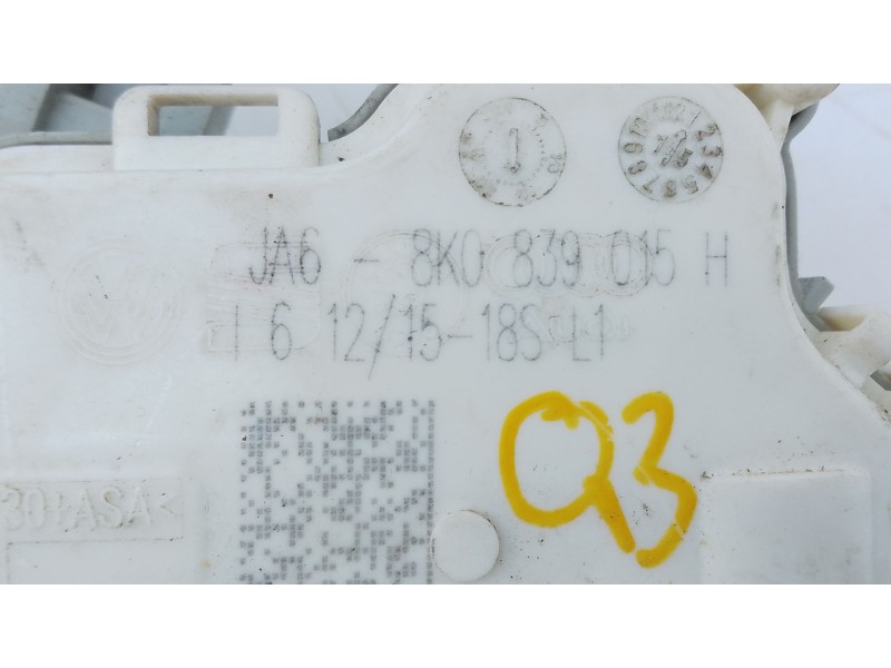 Recambio de cerradura puerta trasera izquierda para audi q5 (8r) 2.0 16v tdi referencia OEM IAM 8K0839015H  E1-B6-16-1