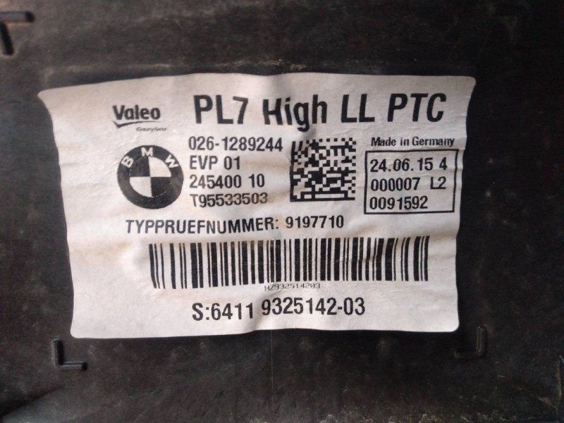 Recambio de mueble calefaccion para bmw serie 2 coupe (f22) 220d m sport referencia OEM IAM 9197710  P2-B3-10