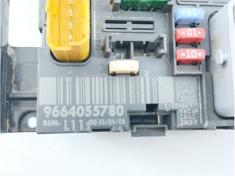 Recambio de caja reles / fusibles para peugeot 207 1.4 hdi referencia OEM IAM 9664055780  E3-B2-31-3