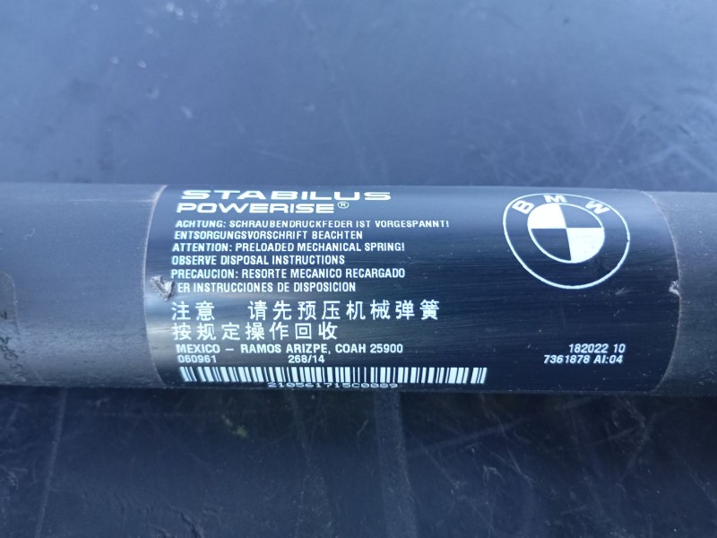 Recambio de amortiguador porton trasero derecho para bmw x5 (f15) xdrive40d referencia OEM IAM 7361878 210561715C0089 P1-B4-14