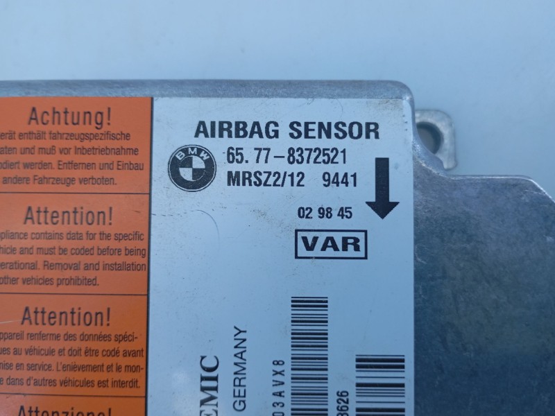 Recambio de centralita airbag para bmw serie 3 berlina (e46) 320d referencia OEM IAM   E3-A2-36-1