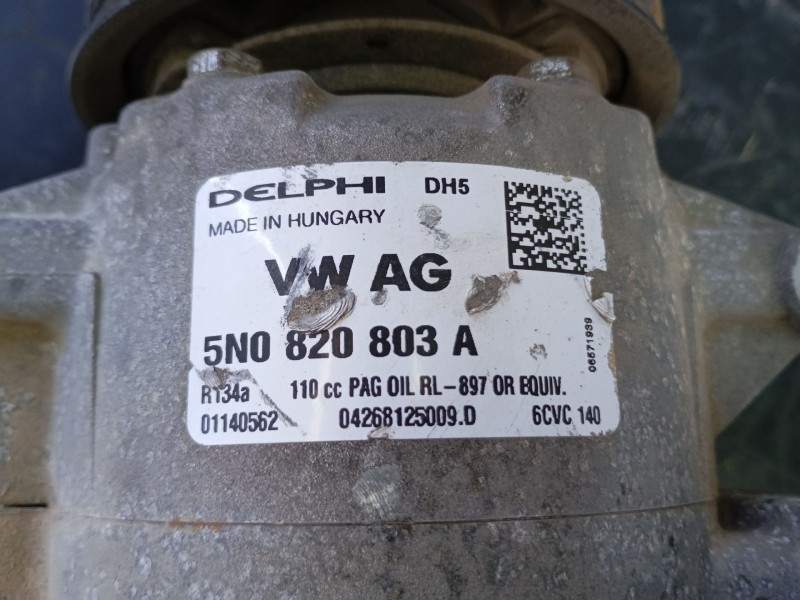 Recambio de compresor aire acondicionado para seat leon (1p1) 1.9 tdi referencia OEM IAM 5N0820803A  P3-A2-3-1