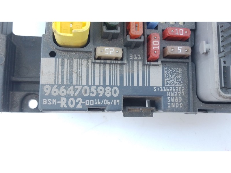 Recambio de caja reles / fusibles para peugeot 407 (6d_) 1.6 hdi 110 (6d9hzc, 6d9hyc) referencia OEM IAM 9664705980  E2-B2-23-3
