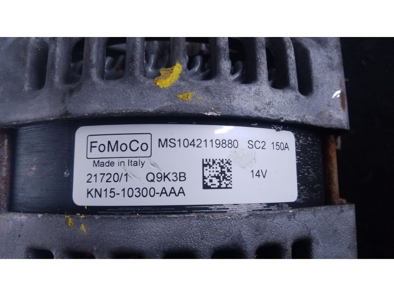 Recambio de alternador para ford fiesta vii (hj, hf) 1.1 ti-vct referencia OEM IAM KN1510300AAA  