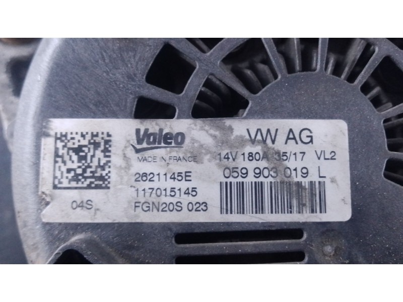 Recambio de alternador para audi a7 sportback (4ga, 4gf) 3.0 tdi quattro referencia OEM IAM   