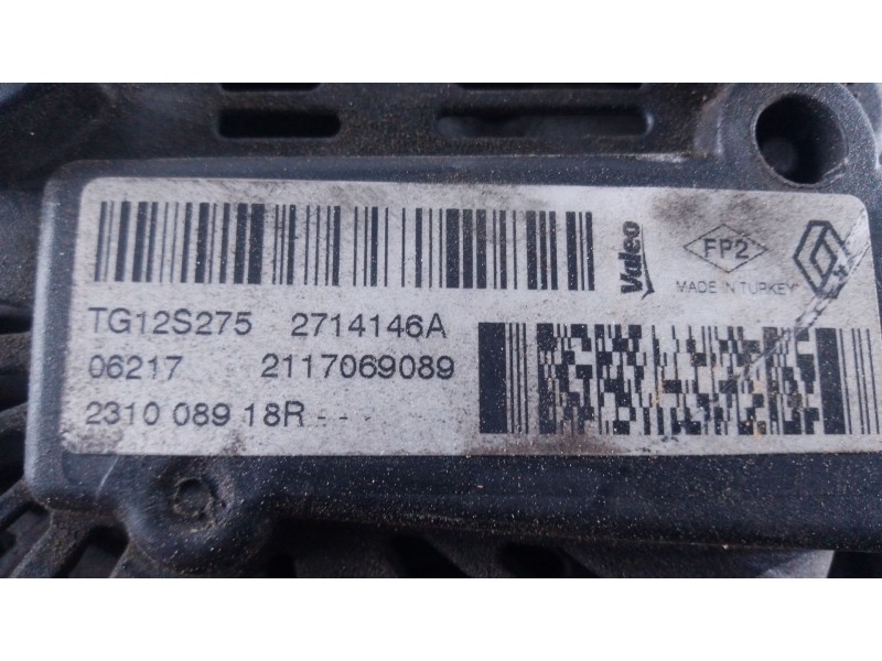 Recambio de alternador para renault captur i (j5_, h5_) 1.5 dci 90 referencia OEM IAM   