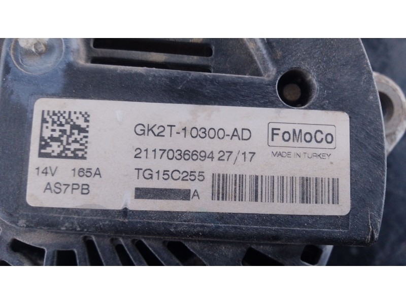 Recambio de alternador para ford transit v363 furgoneta (fcd, fdd) 2.0 ecoblue referencia OEM IAM   