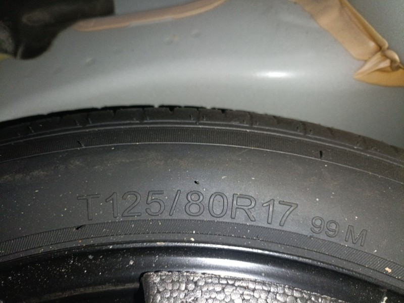 Recambio de neumatico repuesto para volvo xc60 i suv (156) d3 referencia OEM IAM T125/80/17  