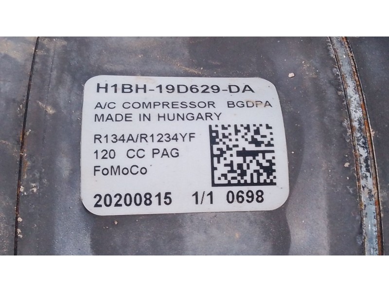 Recambio de compresor aire acondicionado para ford fiesta vii (hj, hf) 1.1 ti-vct referencia OEM IAM   