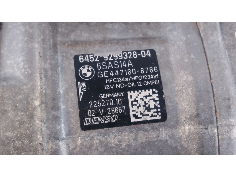 Recambio de compresor aire acondicionado para bmw 3 (f30, f80) 320 d referencia OEM IAM   