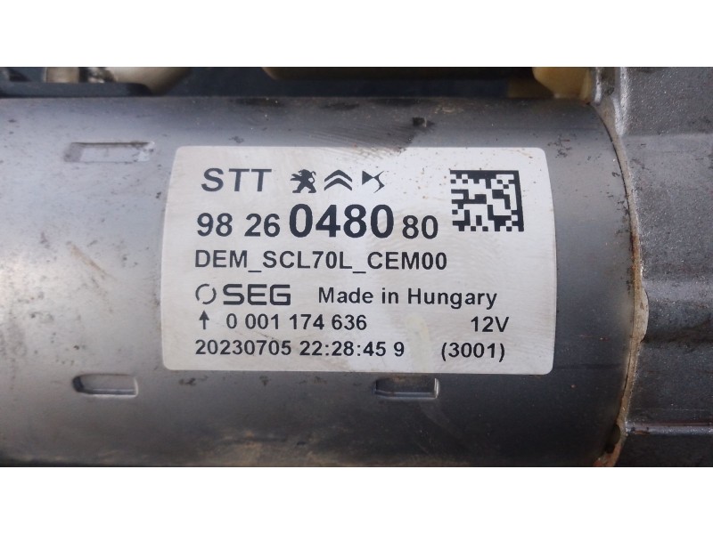 Recambio de motor arranque para peugeot boxer caja/chasis 2.2 bluehdi 140 referencia OEM IAM   