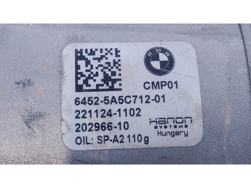 Recambio de compresor aire acondicionado para bmw x3 (f25) xdrive 20 d referencia OEM IAM   