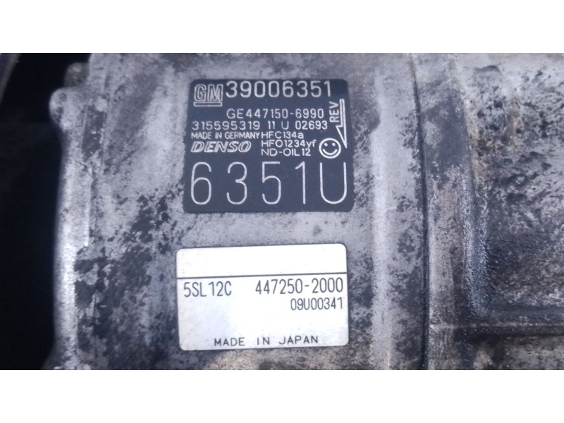 Recambio de compresor aire acondicionado para opel corsa e (x15) 1.3 cdti (08, 68) referencia OEM IAM   